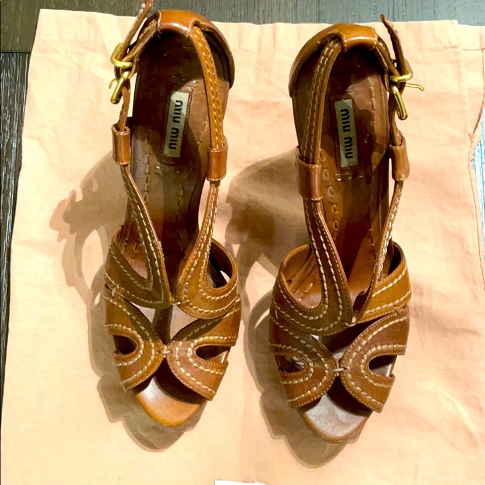 Miu Miu Strappy Paltforms